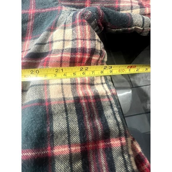 LL‎ BEAN FLANNEL BUTTON UP SIZE LARGE | A1 - Picture 3 of 5
